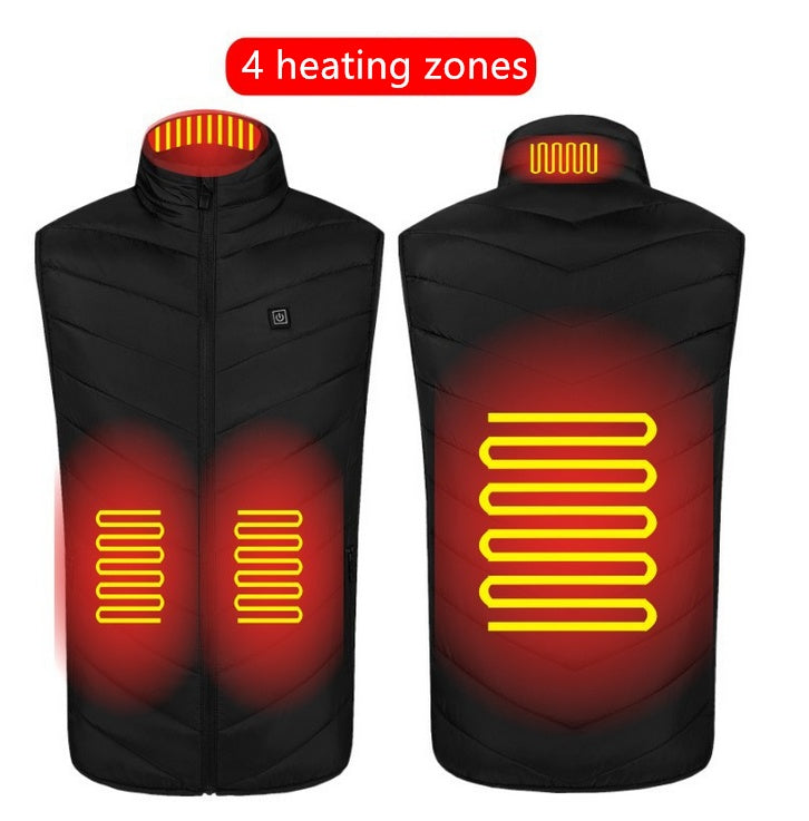 Heated Vest Washable USB Charging Electric Winter Clothes