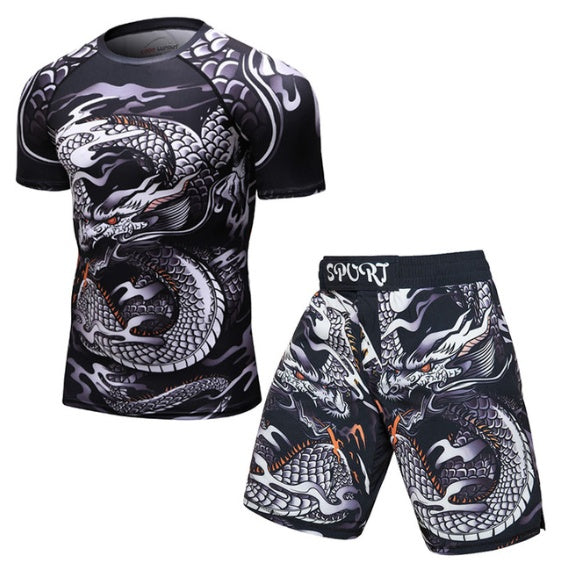 MMA Workout Compression Rashguard T-Shirt