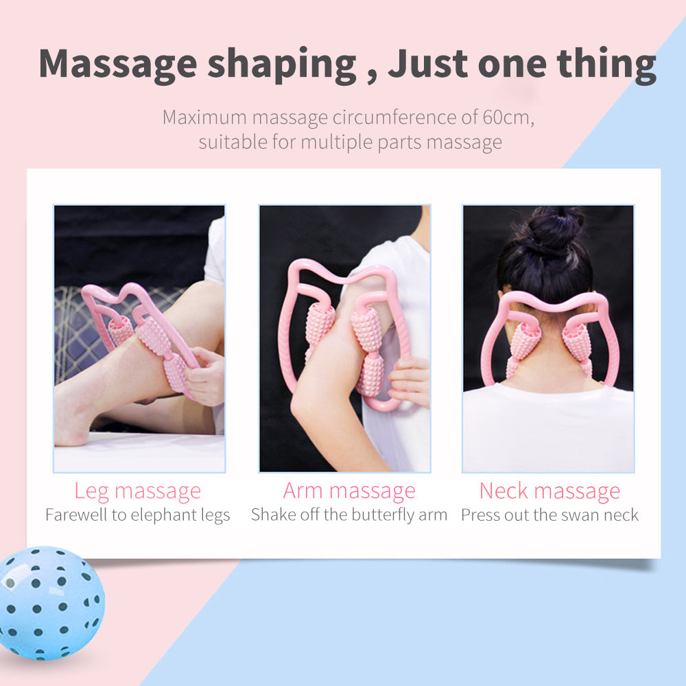 Ring clamp leg massage roller