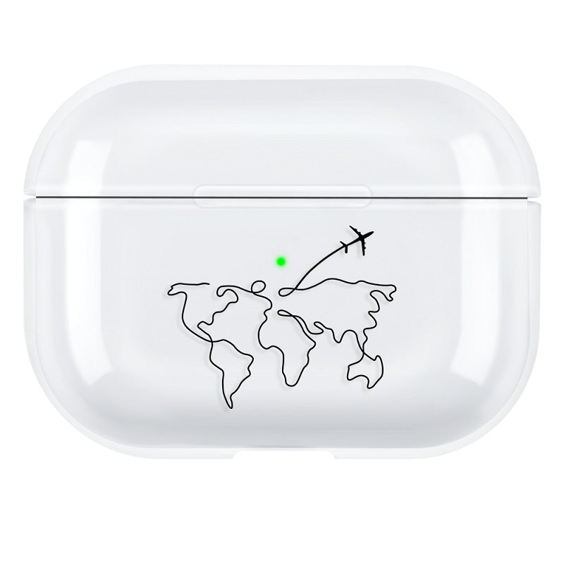 Compatible with Apple, airpods pro line drawing earphone shell