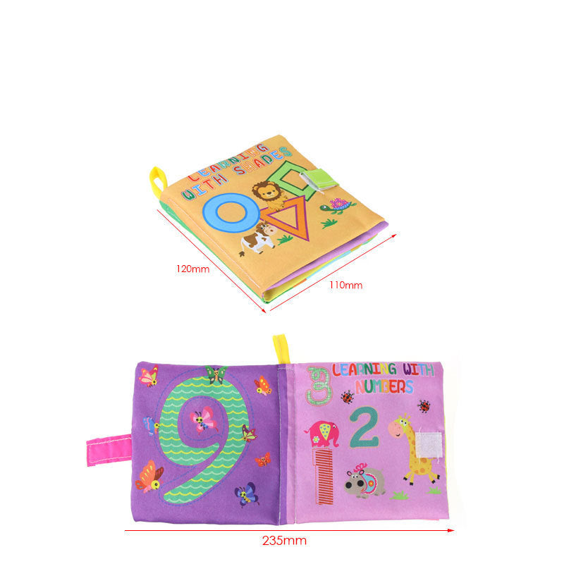 4 Style Baby Toys Soft Cloth Books Rustle Sound Infant Educational Stroller Rattle Toy Newborn Crib Bed Baby Toys 0-36 Months