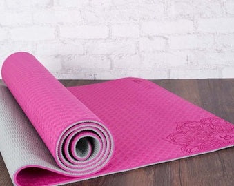 Two-color TPE Non-slip Yoga Mat Fitness Mat