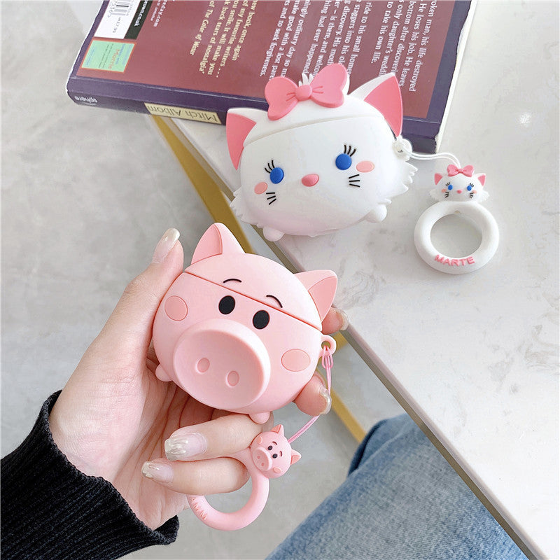 Compatible with Apple, Cartoon Piggy AirPods Pro Cover