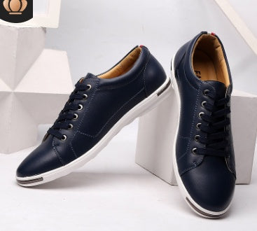 Breathable leather shoes