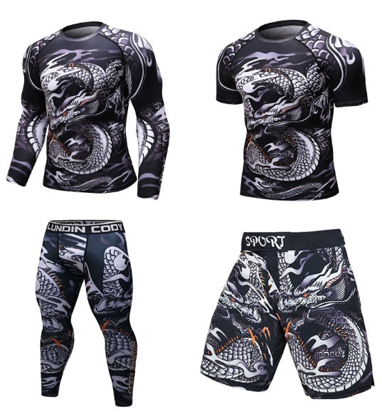 MMA Workout Compression Rashguard T-Shirt