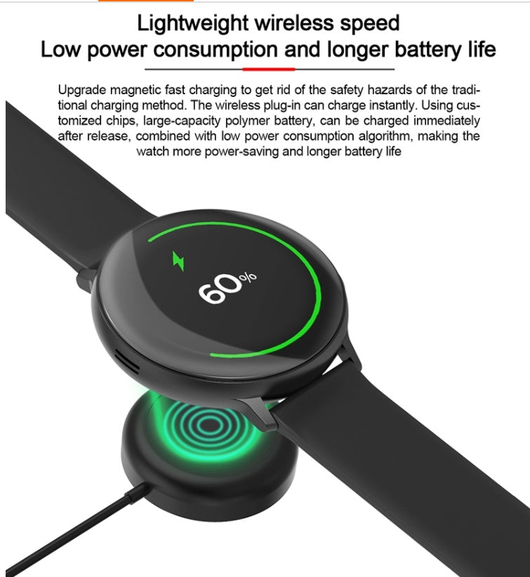 Round screen intelligent sports watch heart rate monitor