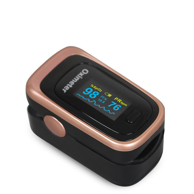 Finger pulse oximetry monitor