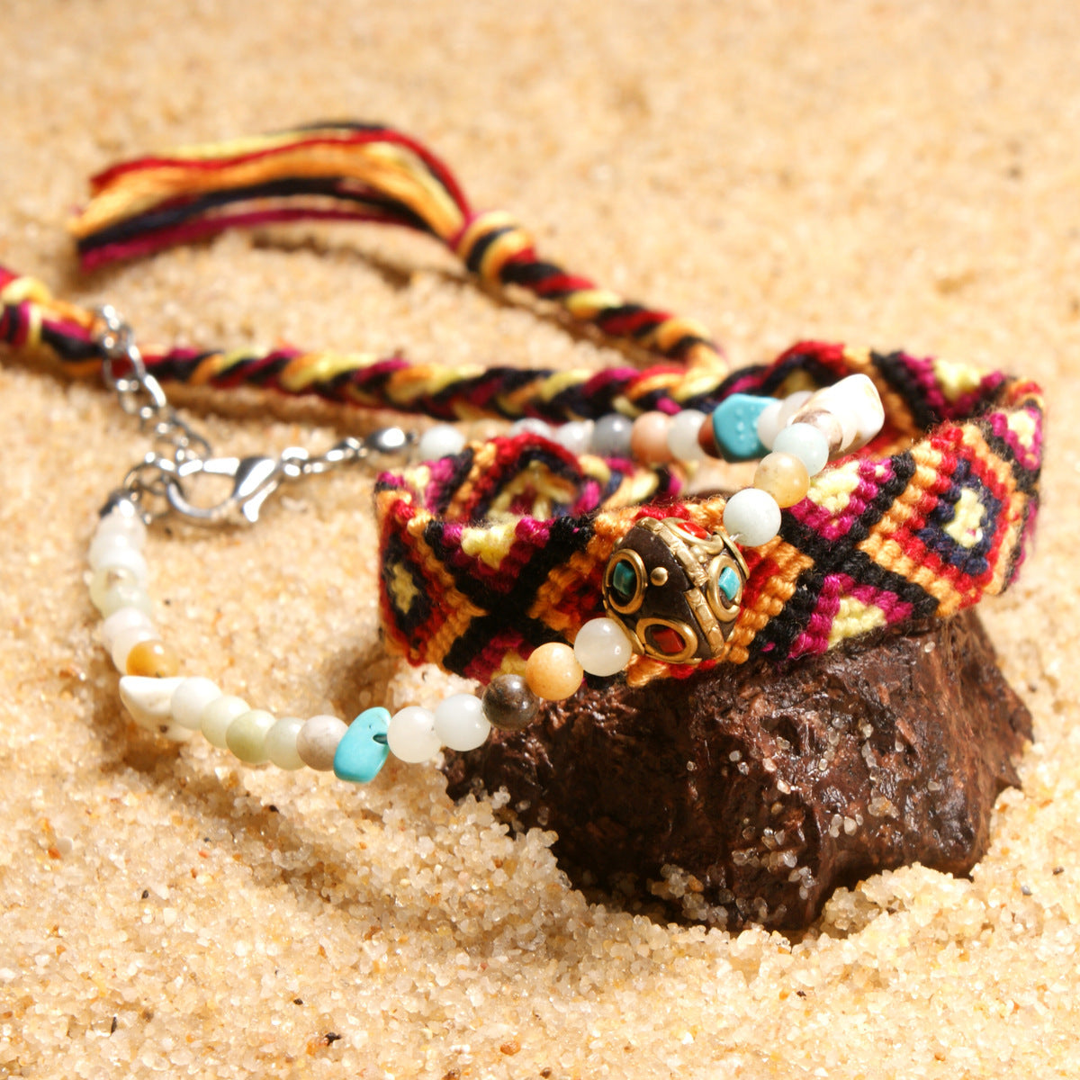 Hand-woven Beach Ladies Yoga Anklet