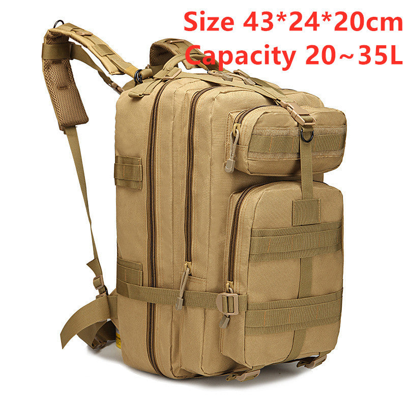 Sports outdoor mountaineering travel double shoulder knapsack camping army camouflage pack tactical backpack 45L large 3P Backpack