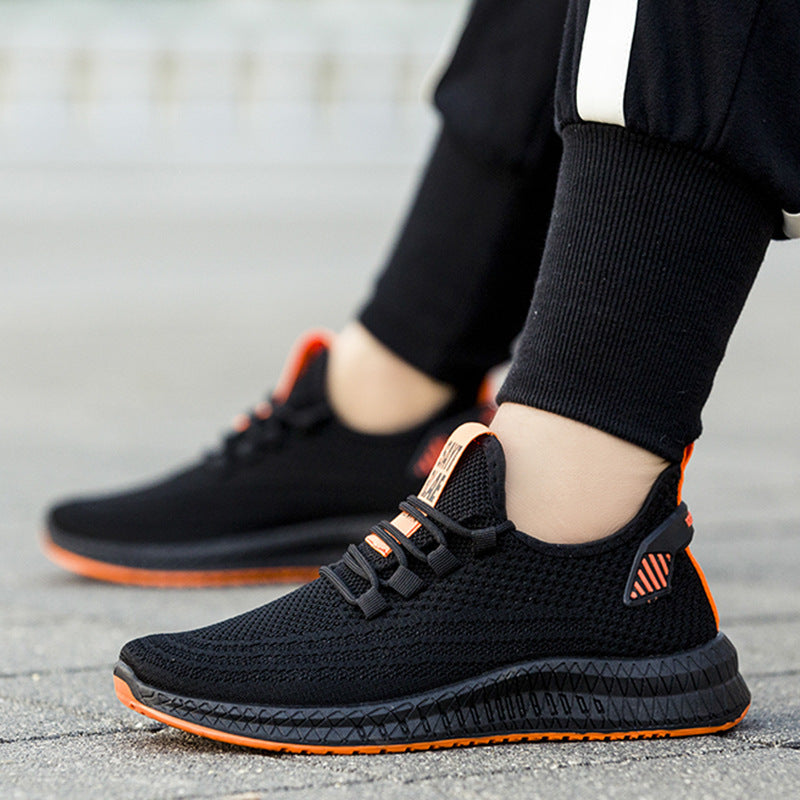 Flying woven casual shoes