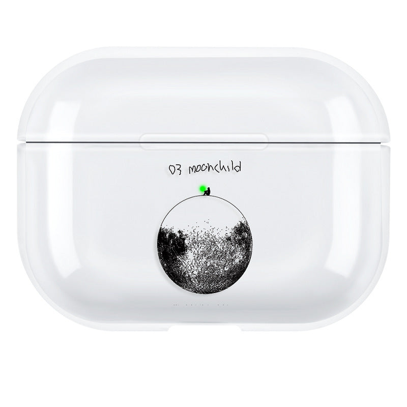 Compatible with Apple, airpods pro line drawing earphone shell