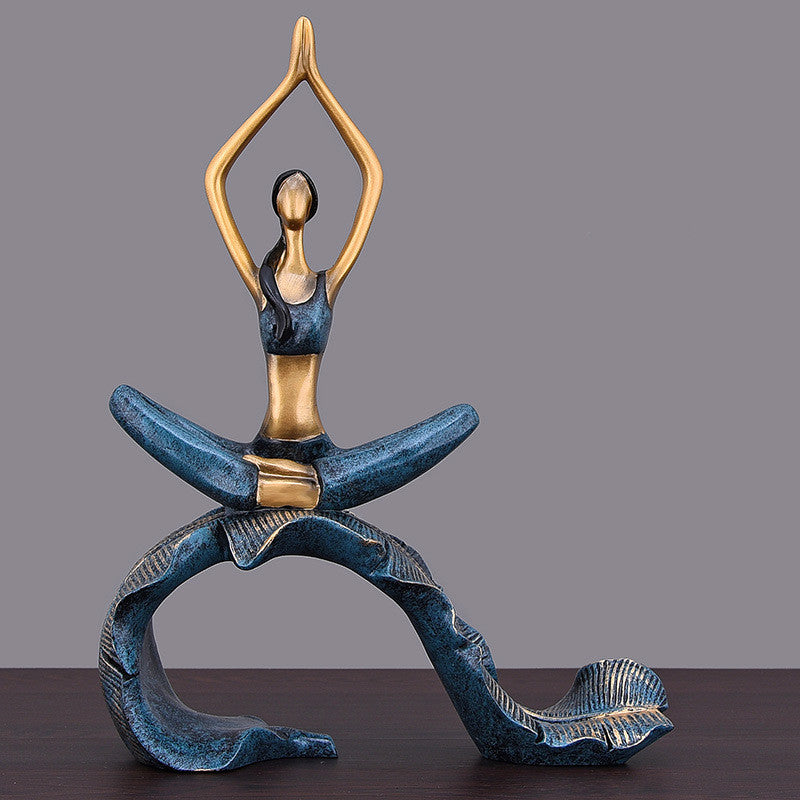 European Style Yoga Girl Ornaments Home Decorations