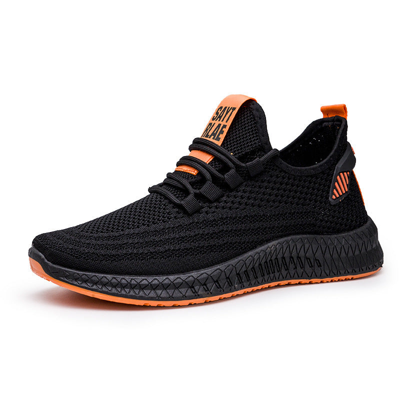 Flying woven casual shoes