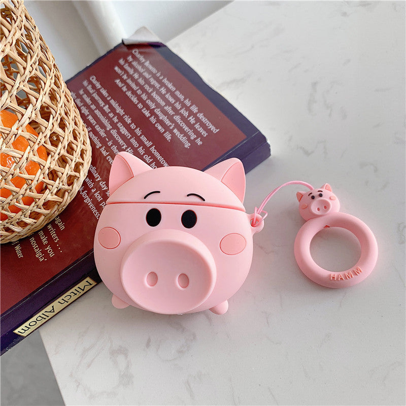 Compatible with Apple, Cartoon Piggy AirPods Pro Cover