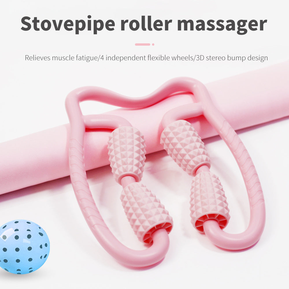 Ring clamp leg massage roller