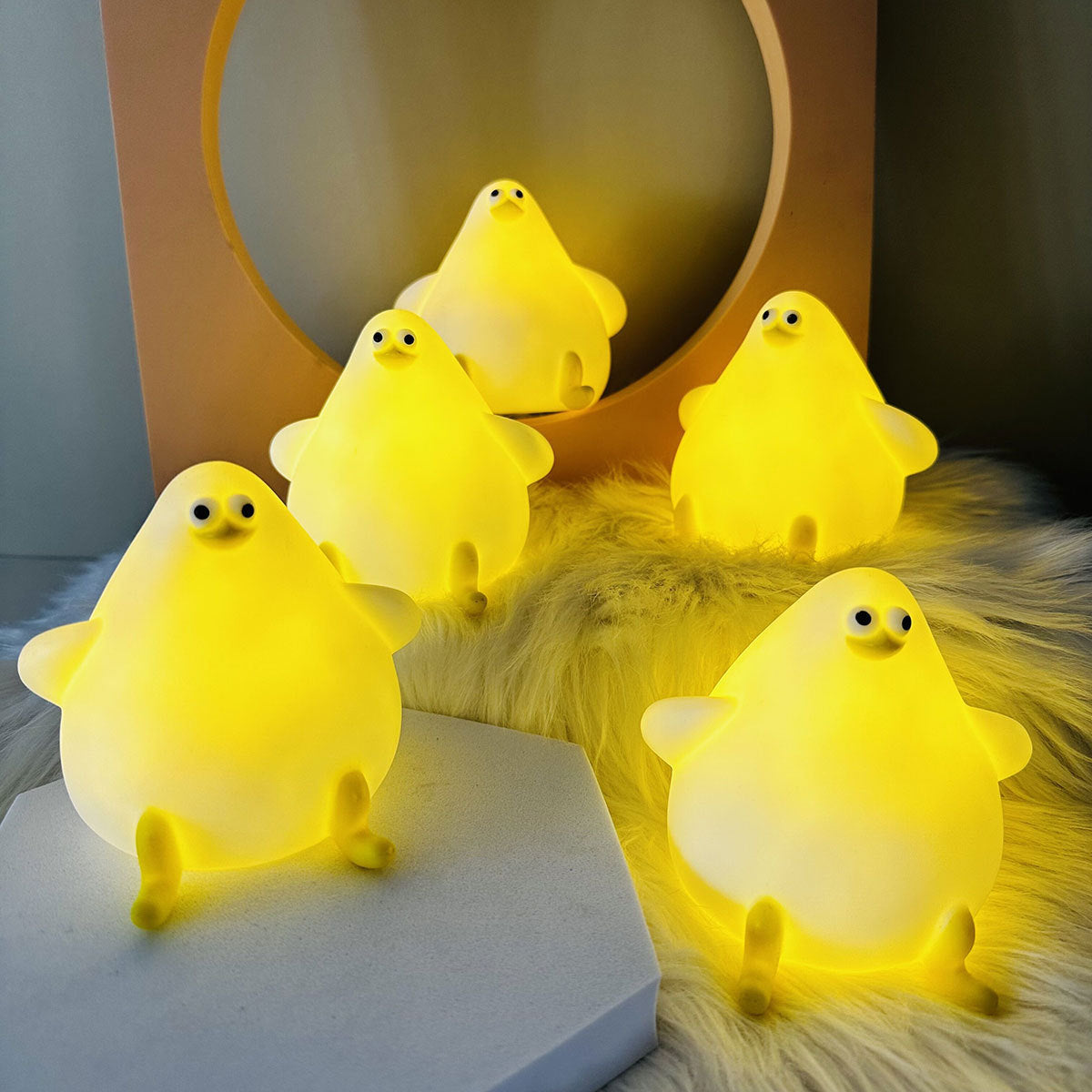 LED Small Night Lamp Mute Light Cute Bedside Lamp