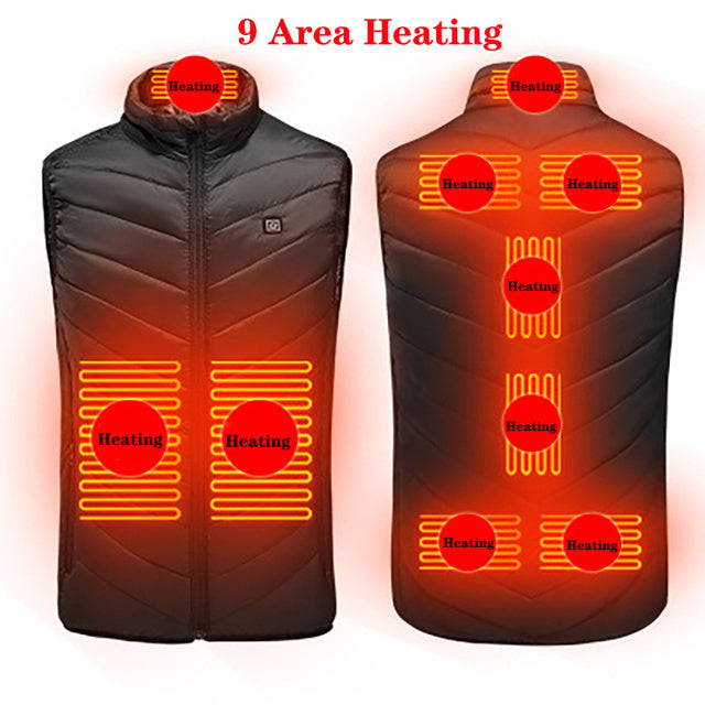 Heated Vest Washable USB Charging Electric Winter Clothes