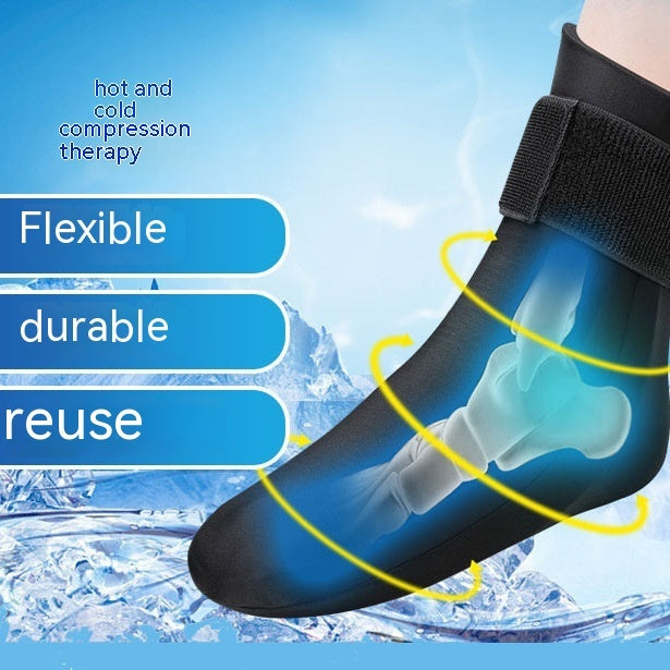 Cold And Hot Compress Protective Gear Solid Gel Cooling Socks Ice Pack Socks Feet Foot Sock