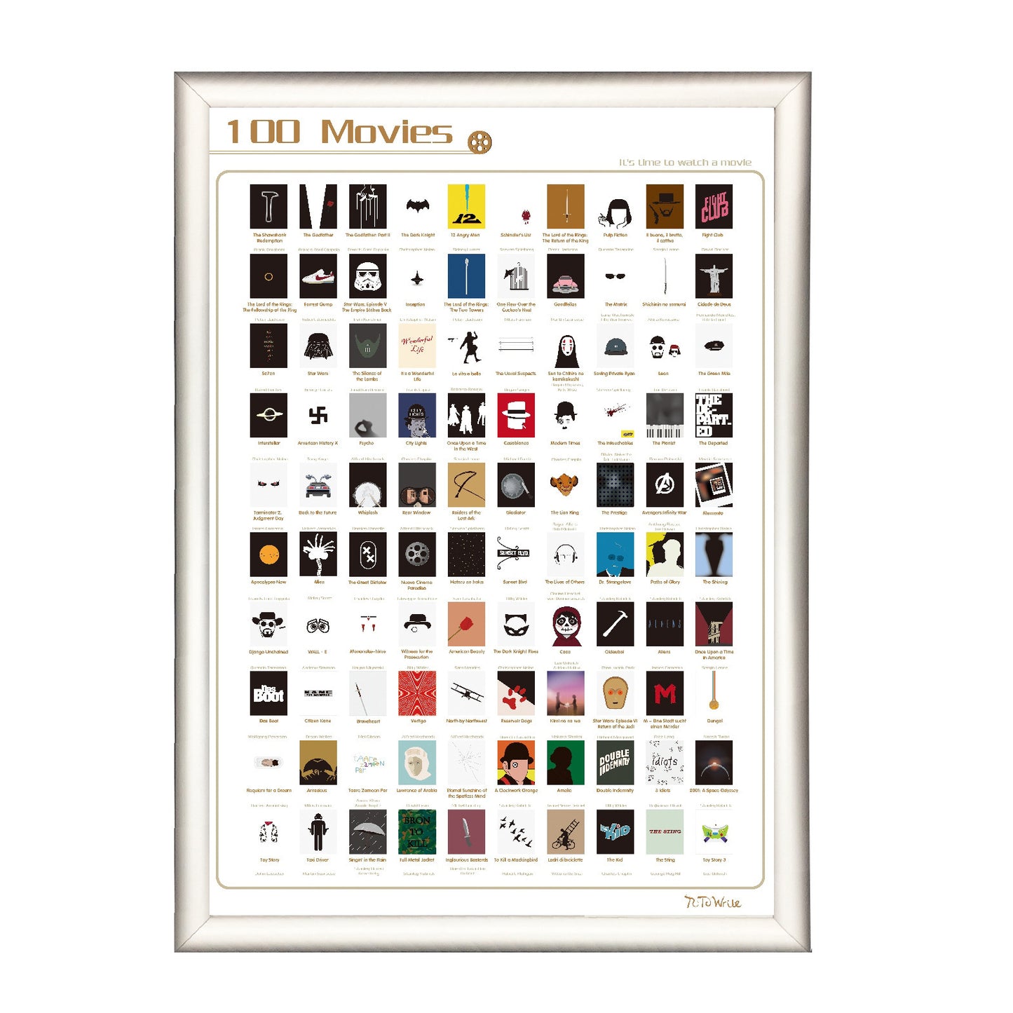 Creative 100 Books Must Read And Scratch Posters