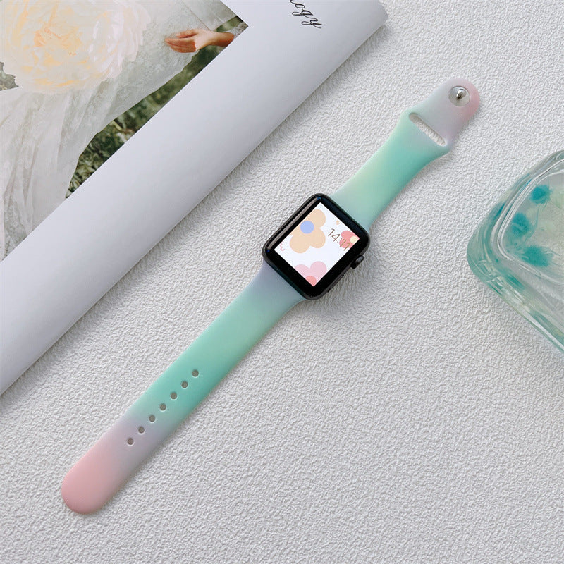 Smart Watch Aurora Colorful Silicone Strap