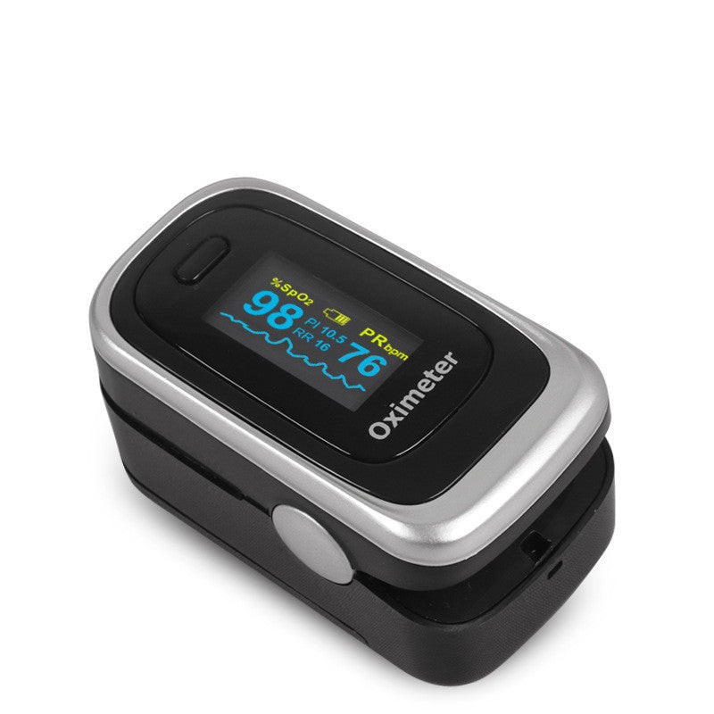 Finger pulse oximetry monitor