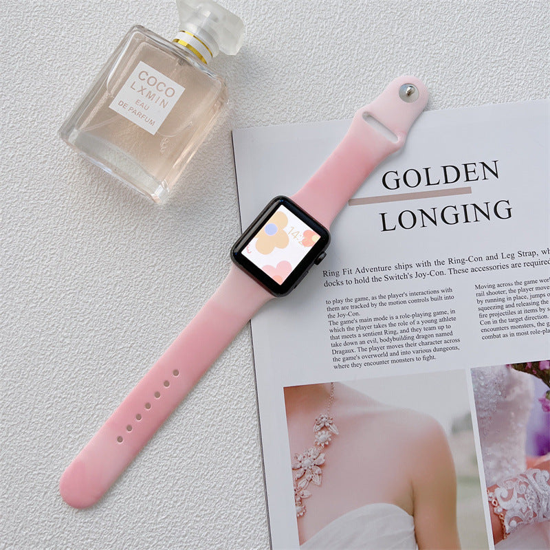 Smart Watch Aurora Colorful Silicone Strap