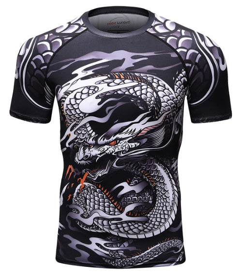 MMA Workout Compression Rashguard T-Shirt