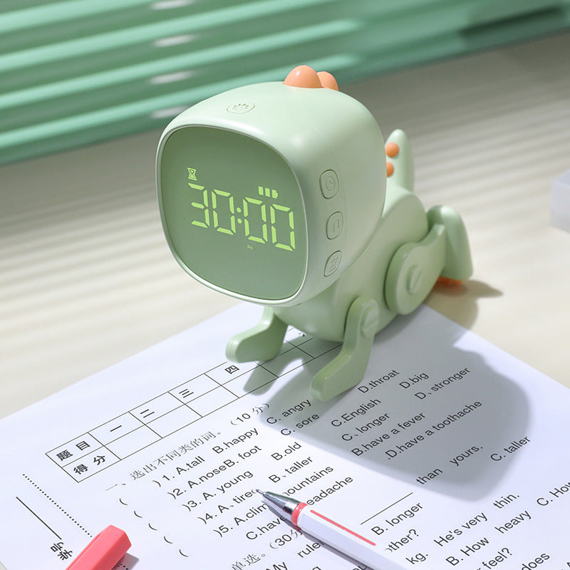 Cartoon Changeable Little Dinosaur Alarm Clock USB Electronic Clock