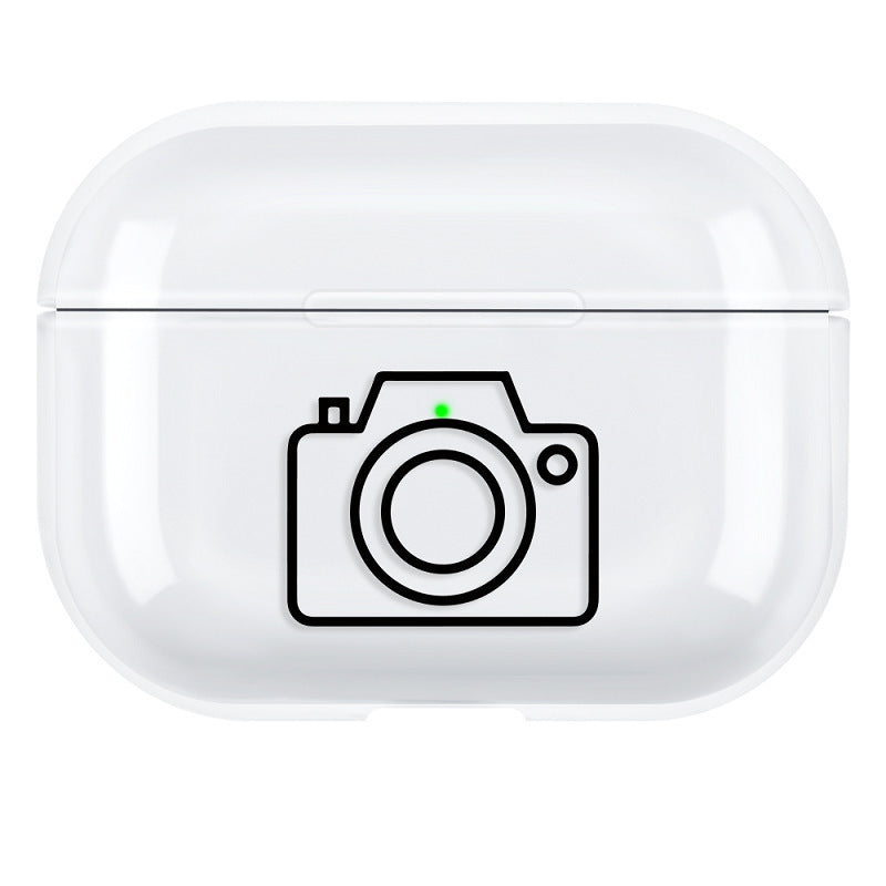 Compatible with Apple, airpods pro line drawing earphone shell