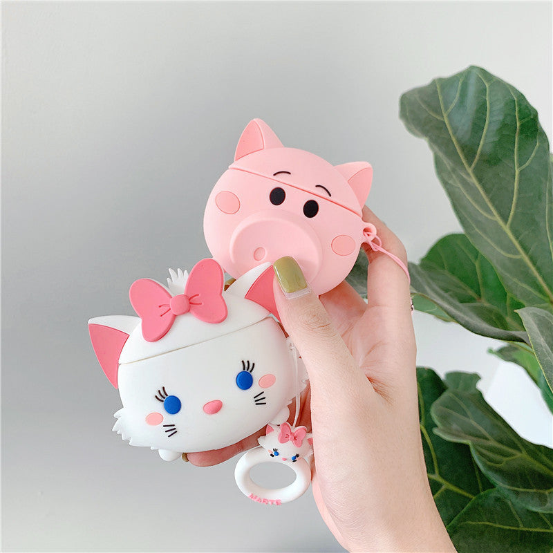 Compatible with Apple, Cartoon Piggy AirPods Pro Cover