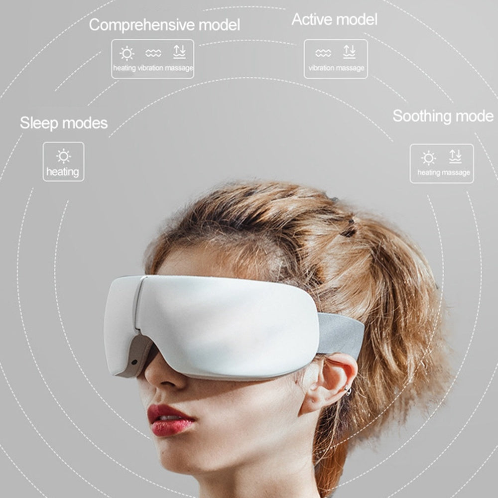 Eye Massager Rechargeable Steam Hot Compress Eye Mask For Travel And Sleeping