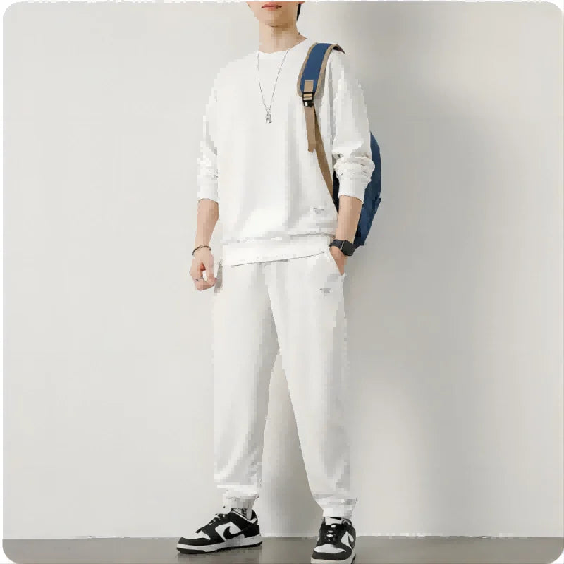 Men's Tracksuit 2-Piece Waffle Hoodie Sweat suit Set