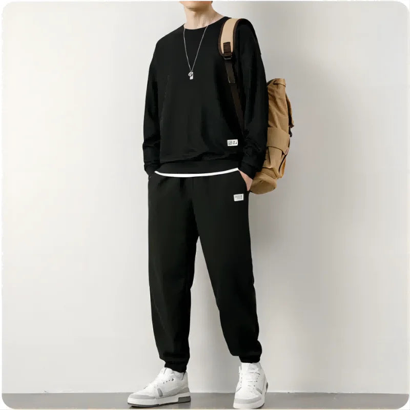 Men's Tracksuit 2-Piece Waffle Hoodie Sweat suit Set