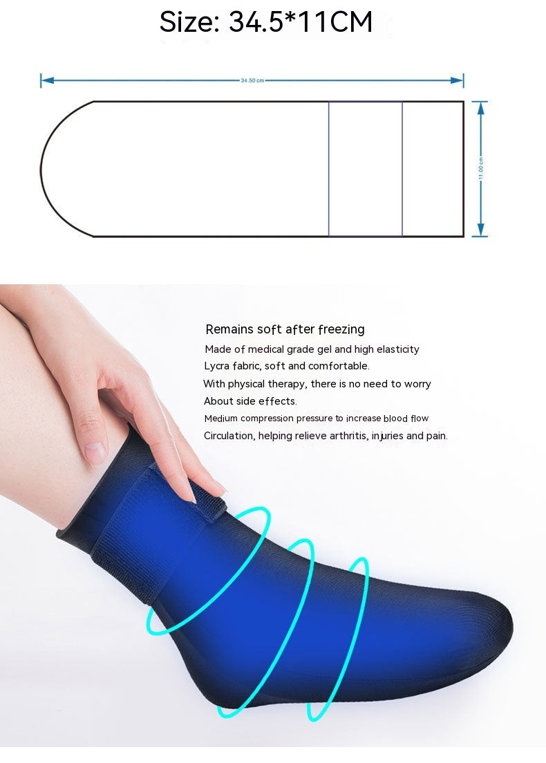 Cold And Hot Compress Protective Gear Solid Gel Cooling Socks Ice Pack Socks Feet Foot Sock