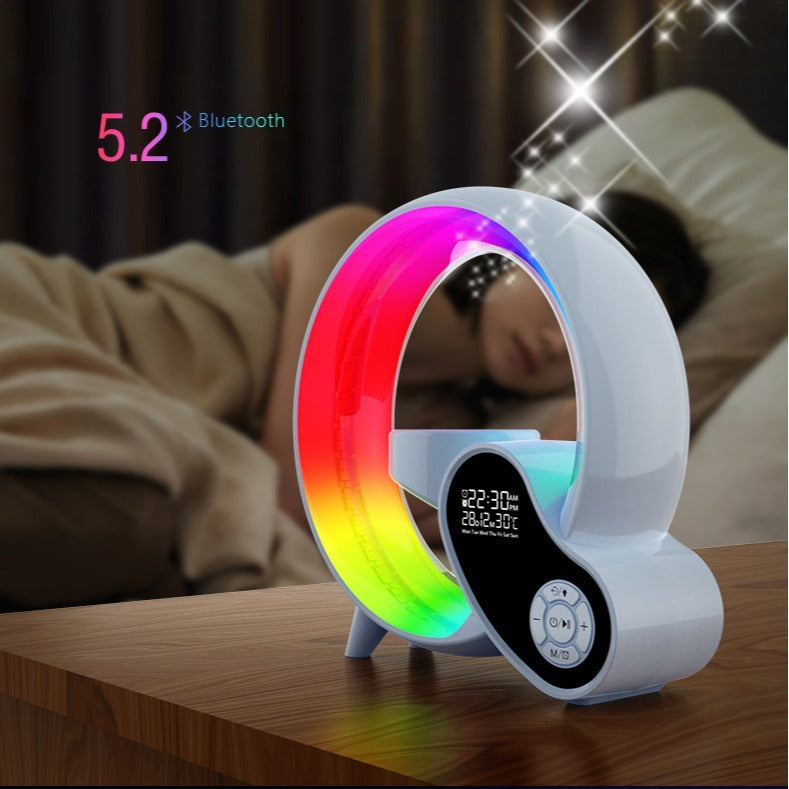 Smart Remote Control Atmosphere Colorful Lighting Bluetooth Audio Digital Display Alarm Clock