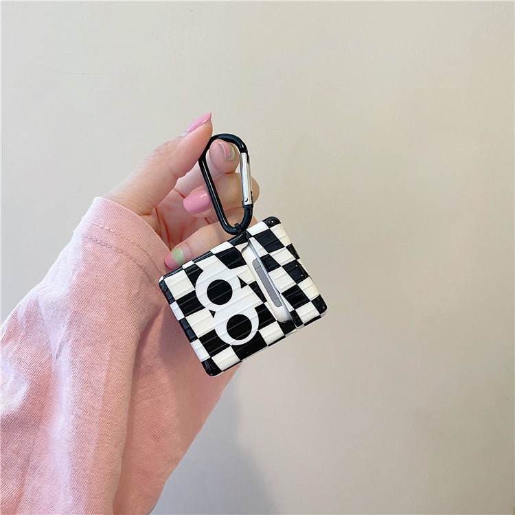 Compatible with Apple, Checkerboard Lattice Eye Airpods Protective Cover