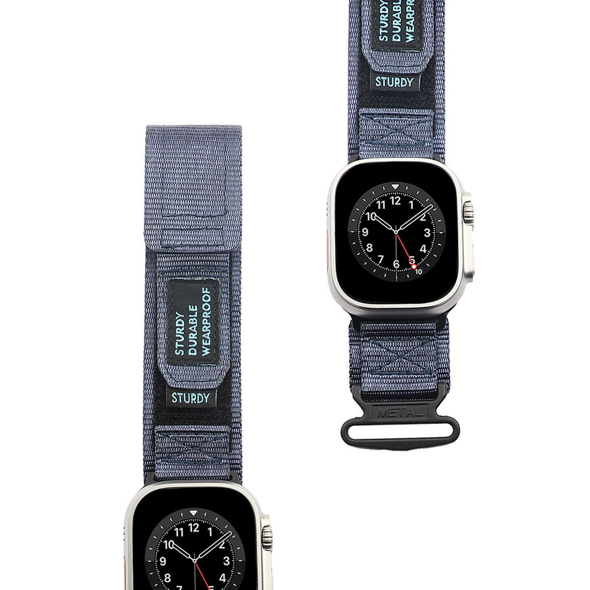 Mountaineering Nylon Canvas Sports Velcro Strap for Apple Watch