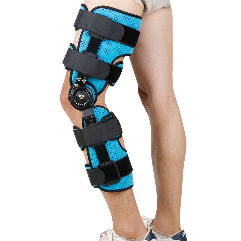 Breathable Full Leg Stabilizer Hinged Knee Support Orthosis Brace Guard Wrap