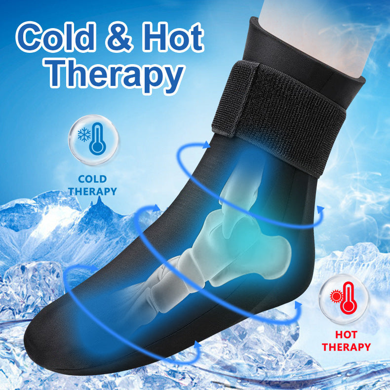 Cold And Hot Compress Protective Gear Solid Gel Cooling Socks Ice Pack Socks Feet Foot Sock