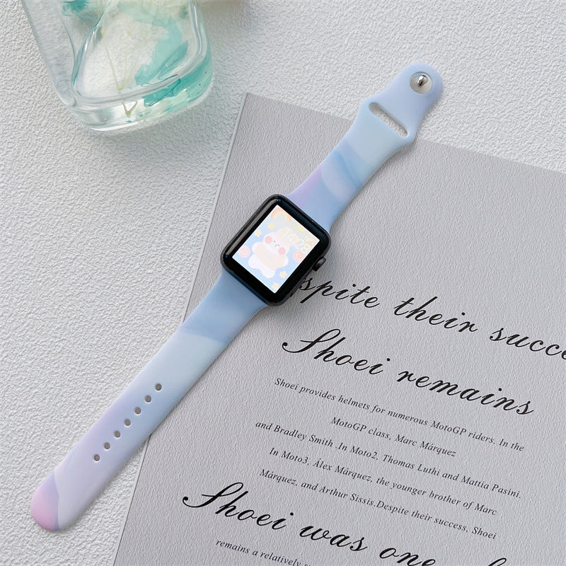 Smart Watch Aurora Colorful Silicone Strap