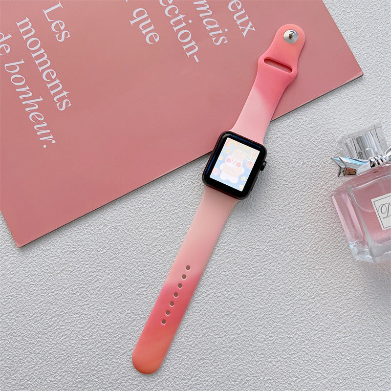 Smart Watch Aurora Colorful Silicone Strap