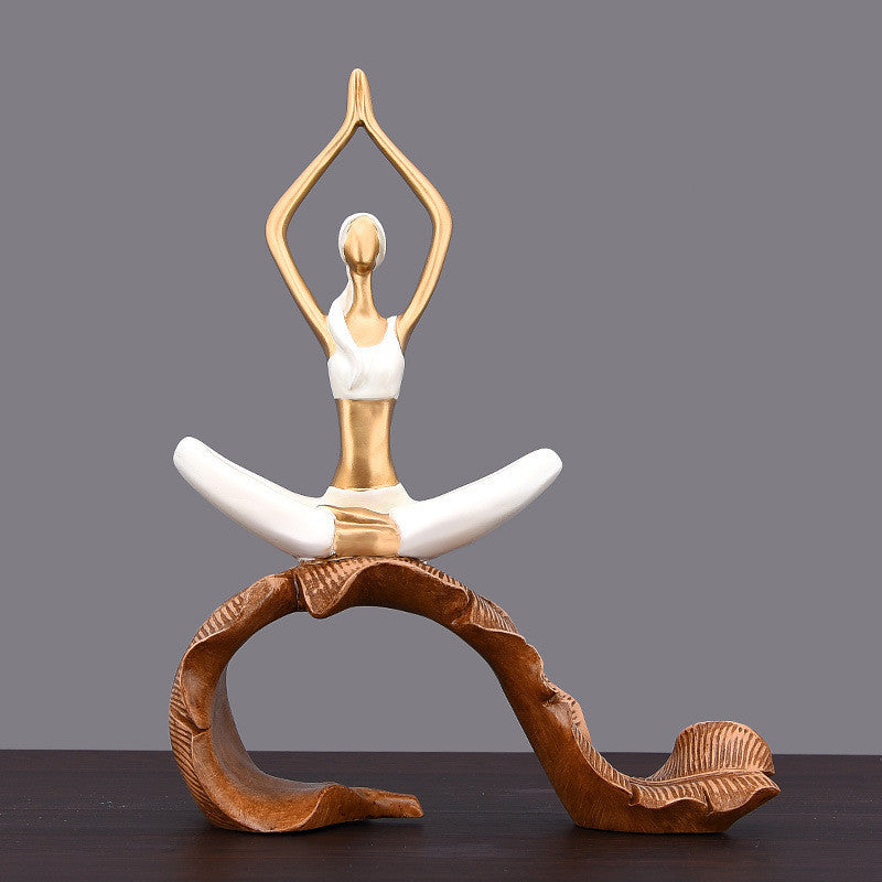 European Style Yoga Girl Ornaments Home Decorations